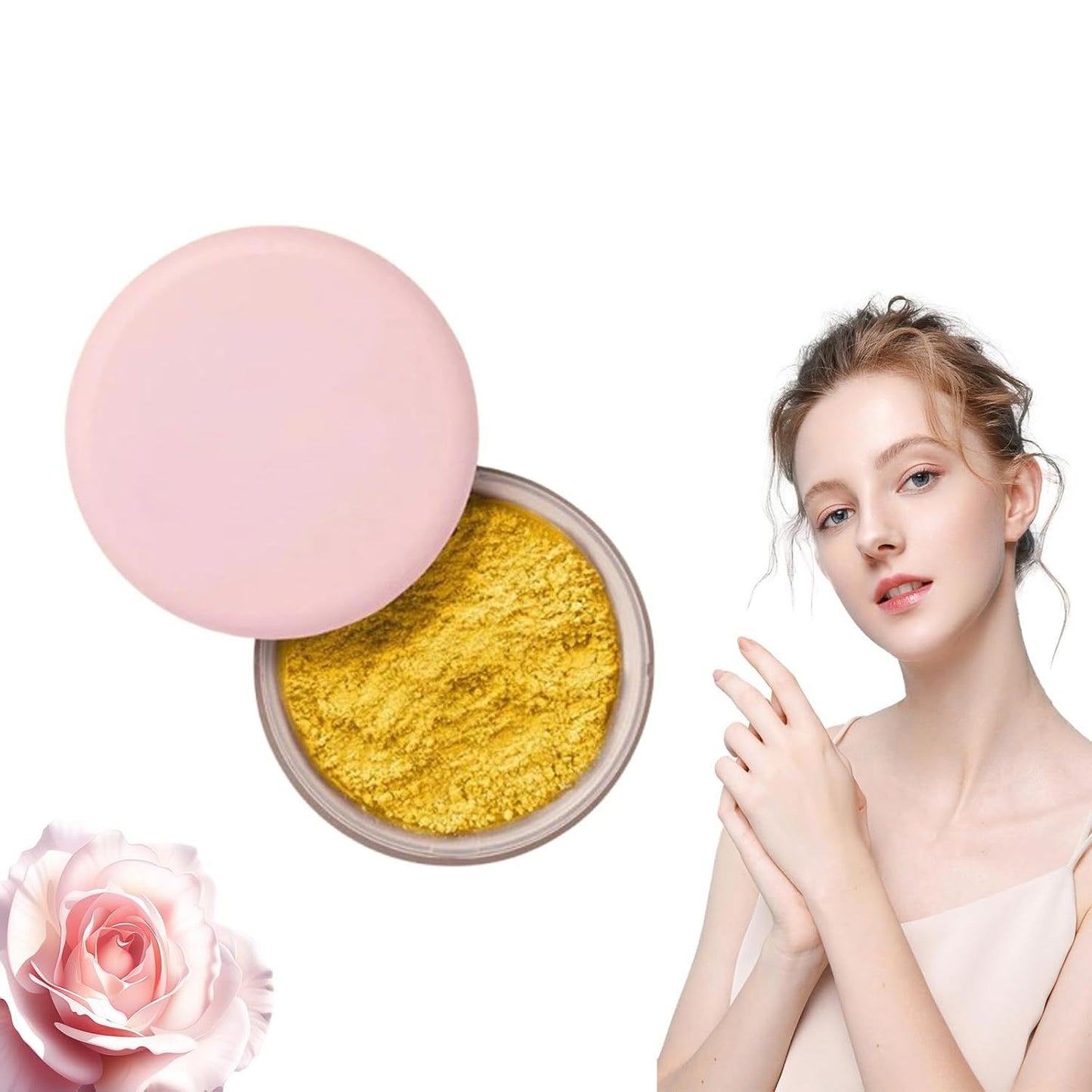 Allaura Beauty Pink Setting Powder