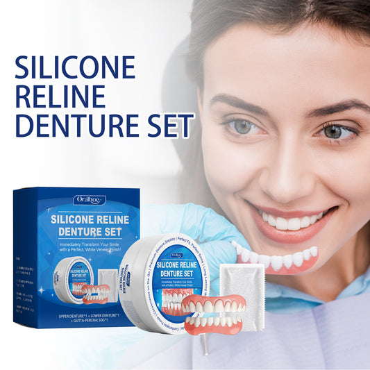 ORALHOE Dentures for Modified Teeth Improve the Beauty of Your Smile with Comfortable Materials and Complete Denture Set