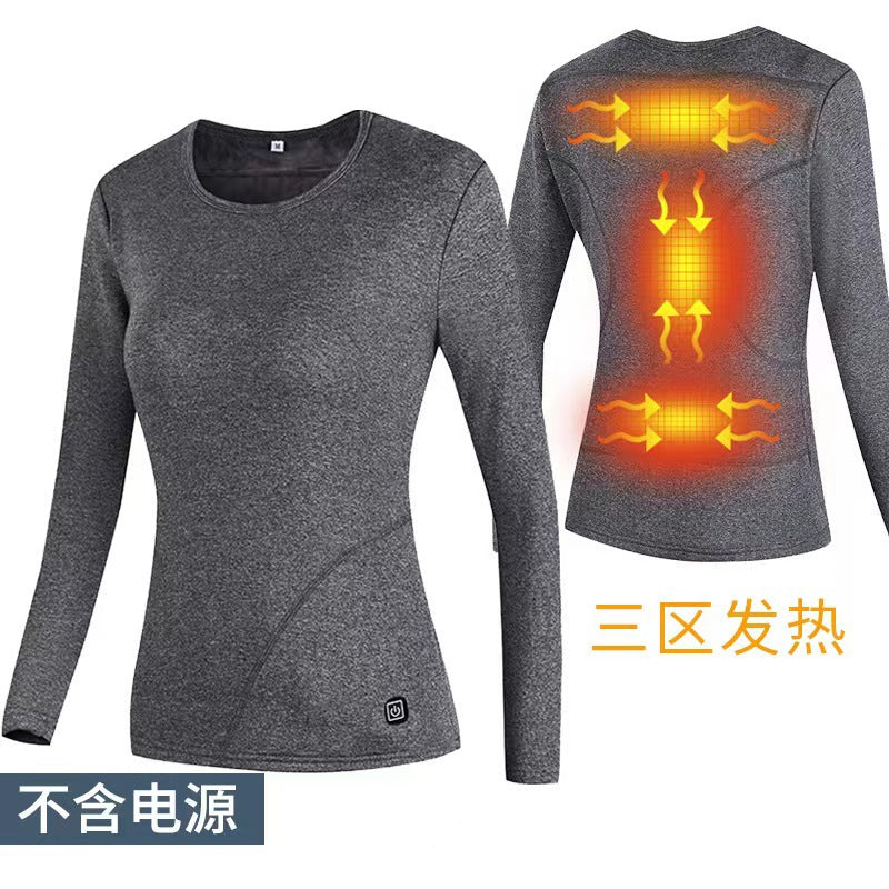 Smart heating and warming suit USB charging heating men's electric heating charging clothes women's full body winter thick cold protection