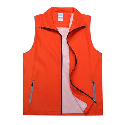 Men's and women's composite vest reflective double layer outdoor team building activity vest volunteer work clothes volunteer vest printed