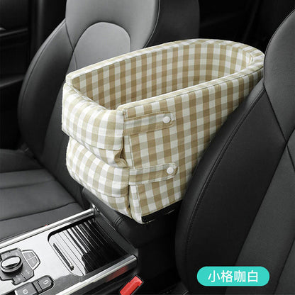 Small dog central control car safety seat pet cat dog bed car seat cushion car anti-dirty artifact