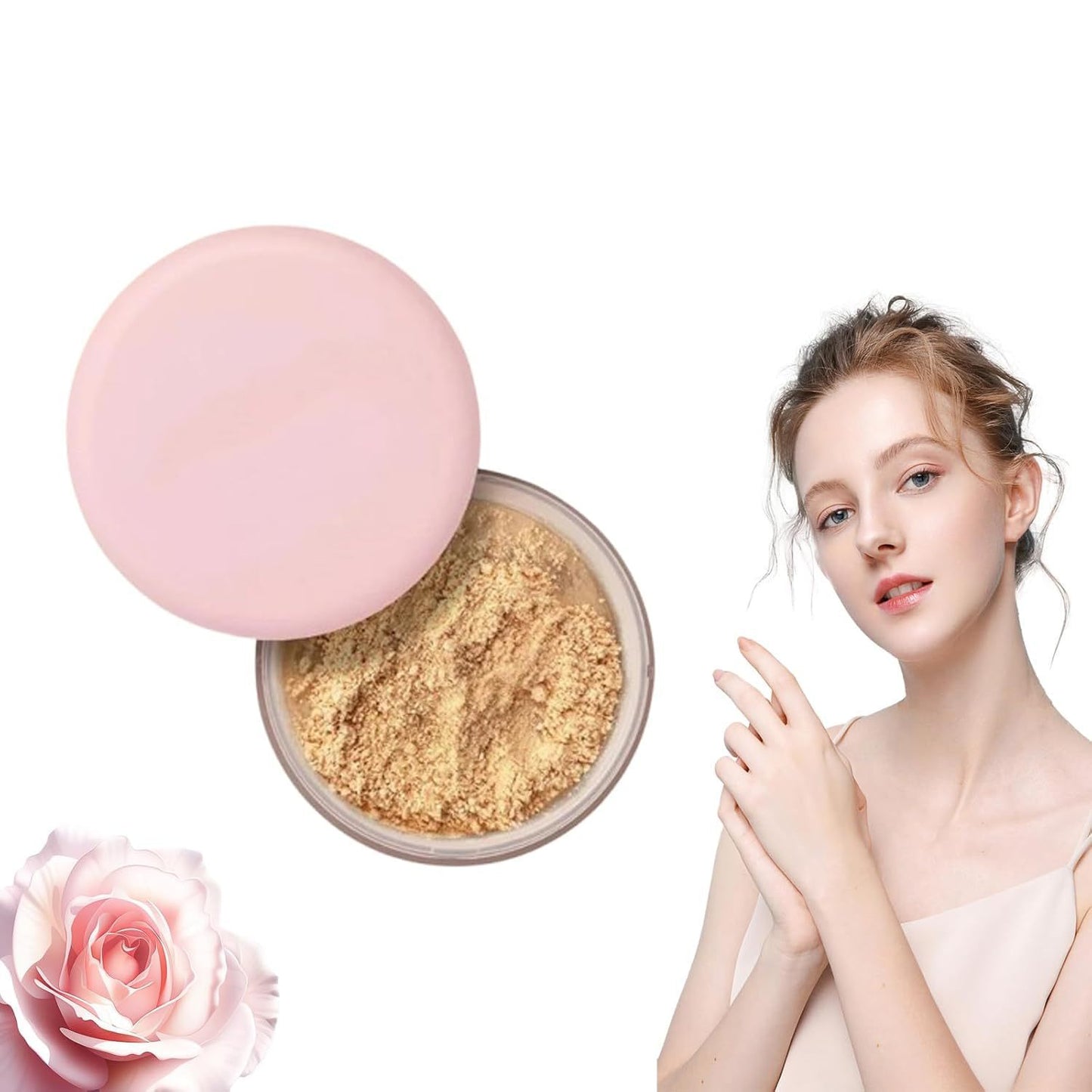 Allaura Beauty Pink Setting Powder