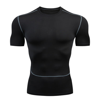 Running suit men's sports gym basketball equipment training tight quick-drying morning summer spring and summer fitness clothes