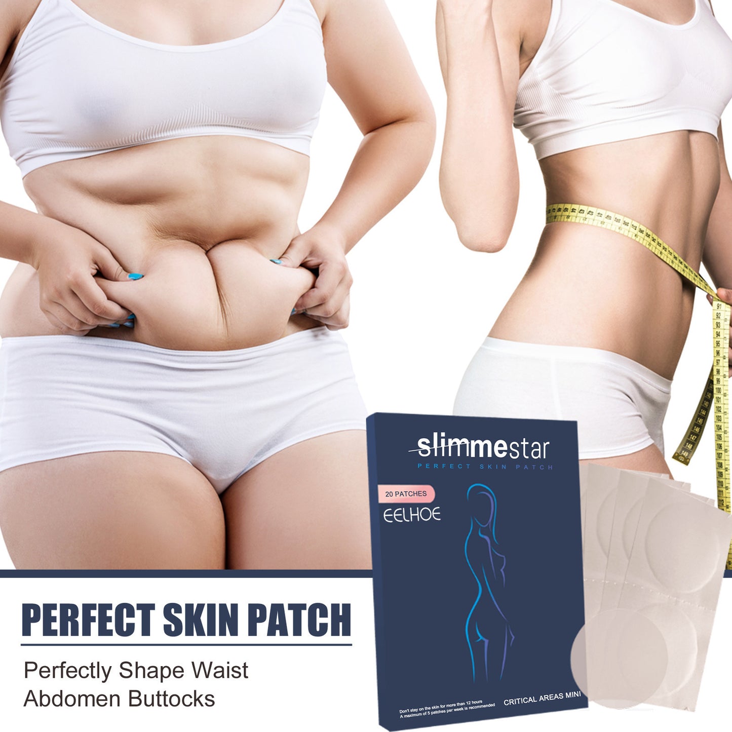 EELHOE body shaping patch lazy beauty slimming patch firming big belly thigh muscle slim waist shaping slimming patch