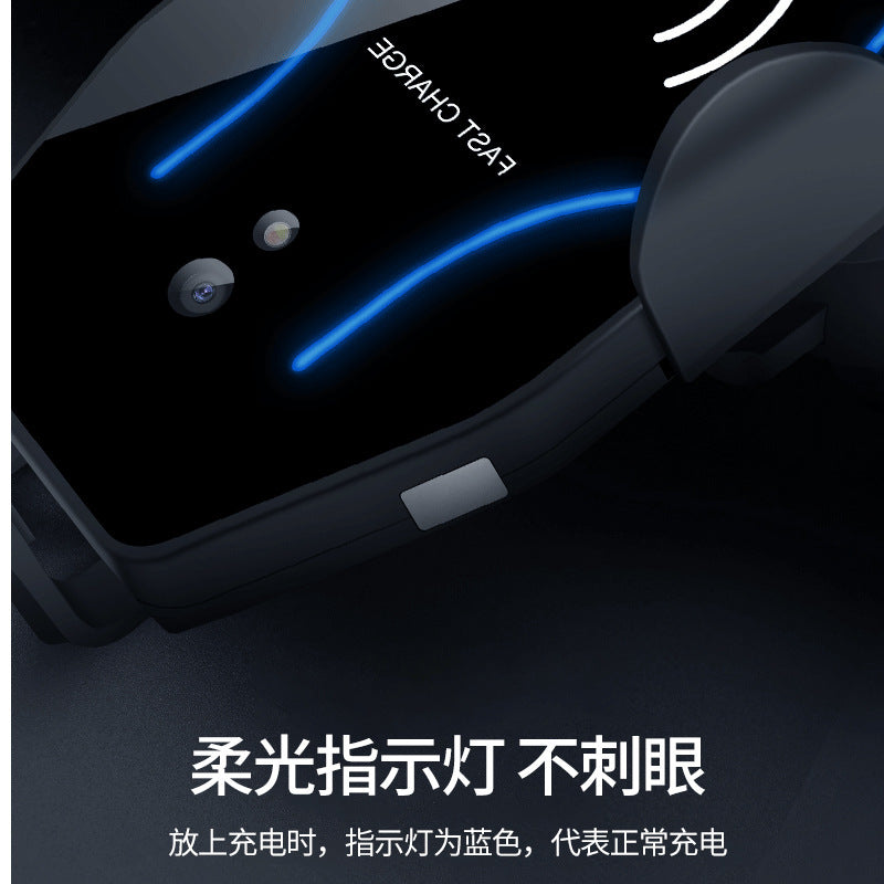 Wireless fast charging car mobile phone holder 2021 new car charger air outlet navigation fixed support