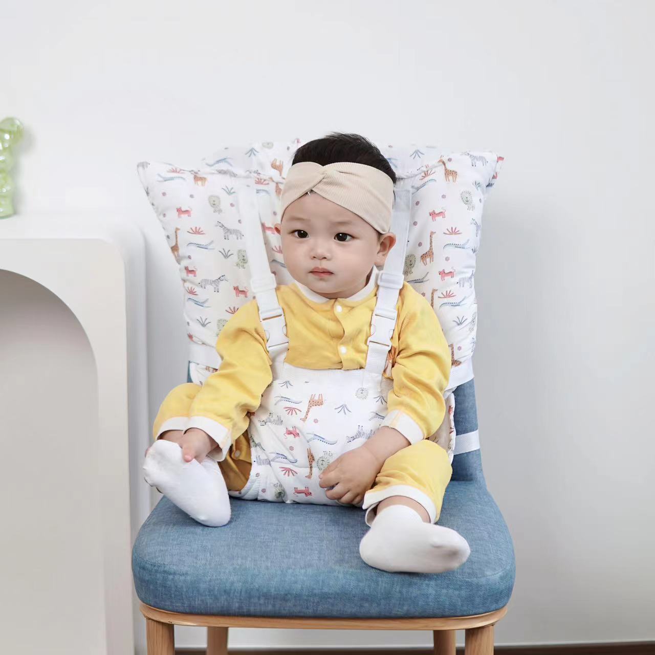 Cross-border popular children's baby dining chair safety belt eating fixed safety dining chair strap convenient protection belt