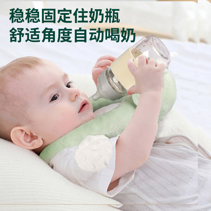 Baby feeding pillow feeding artifact newborn multifunctional nursing pillow baby anti-spitting and anti-tilting head drinking milk pad