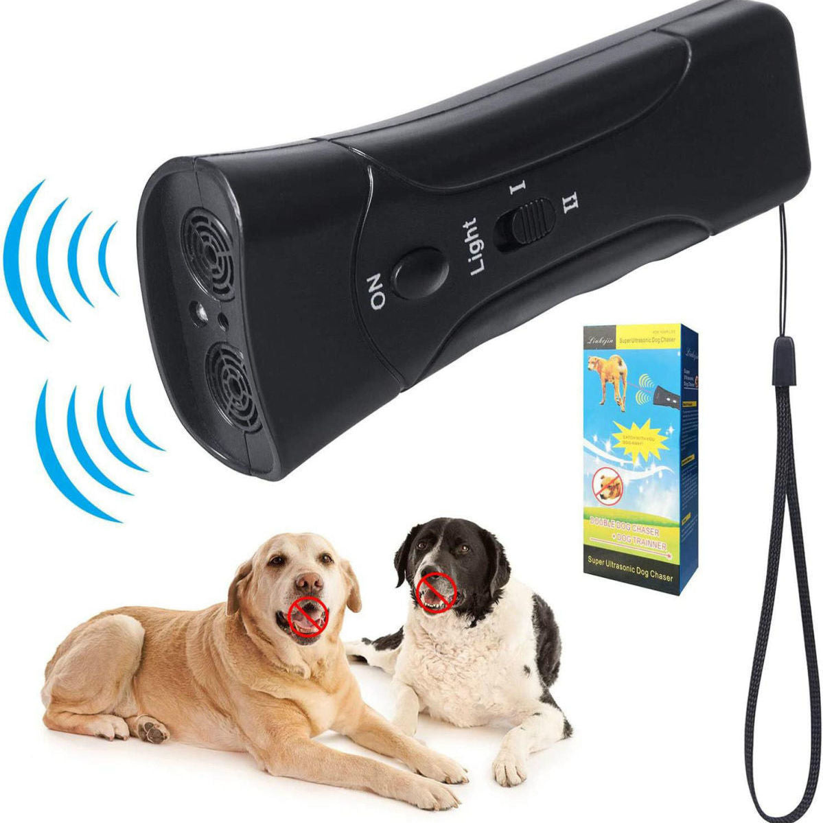 Ultrasonic dog repeller portable pet dog training pet supplies dog training device cross-border dog repeller