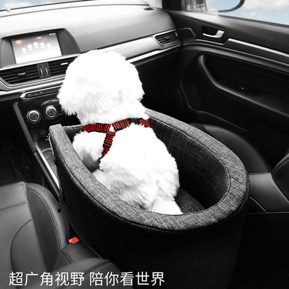 Small dog central control car safety seat pet cat dog bed car seat cushion car anti-dirty artifact