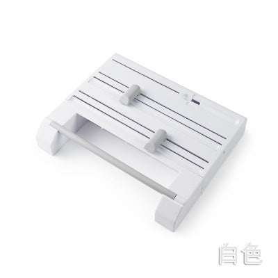Multifunctional plastic wrap cutter wall-mounted kitchen paper towel rack sliding knife type tin foil dividing box storage rack