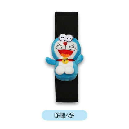 Car belt shoulder cover cartoon cute car interior decoration set four seasons girls car seat belt protective cover