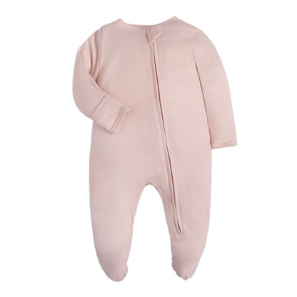 Wholesale baby jumpsuit long sleeve zipper bodysuit with hands crawling clothes romper summer pajamas new style children's clothing