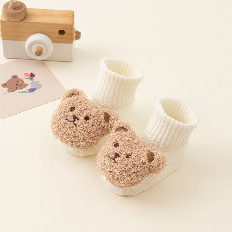 Newborn baby autumn and winter thick warm non-slip terry socks baby a class cotton toddler floor socks wholesale 2